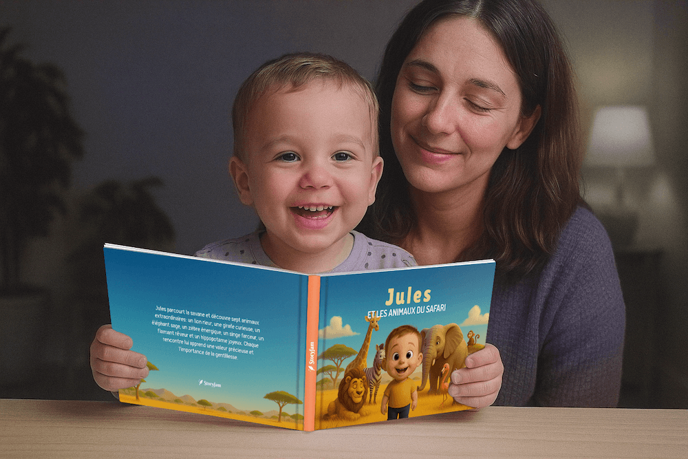 Livre personnalisé mettant en vedette un enfant